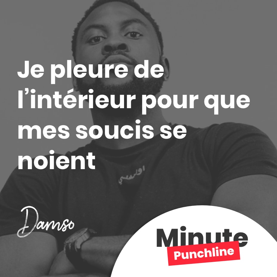 Je pleure de l’intérieur pour que mes soucis se noient