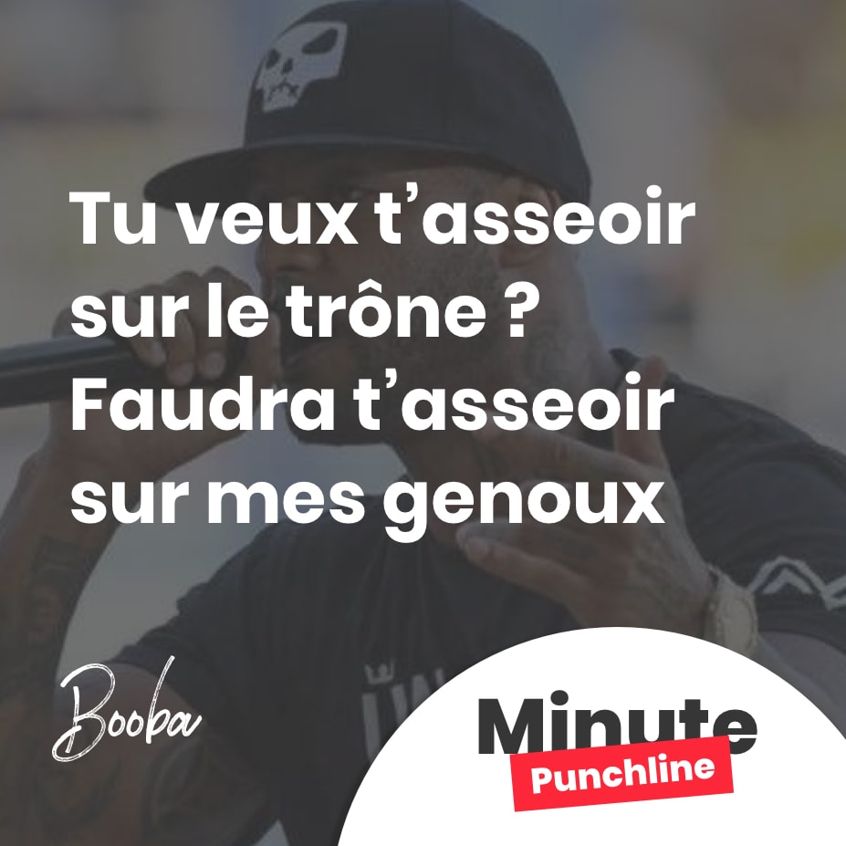 Tu veux t’asseoir sur le trône ? Faudra t’asseoir sur mes genoux