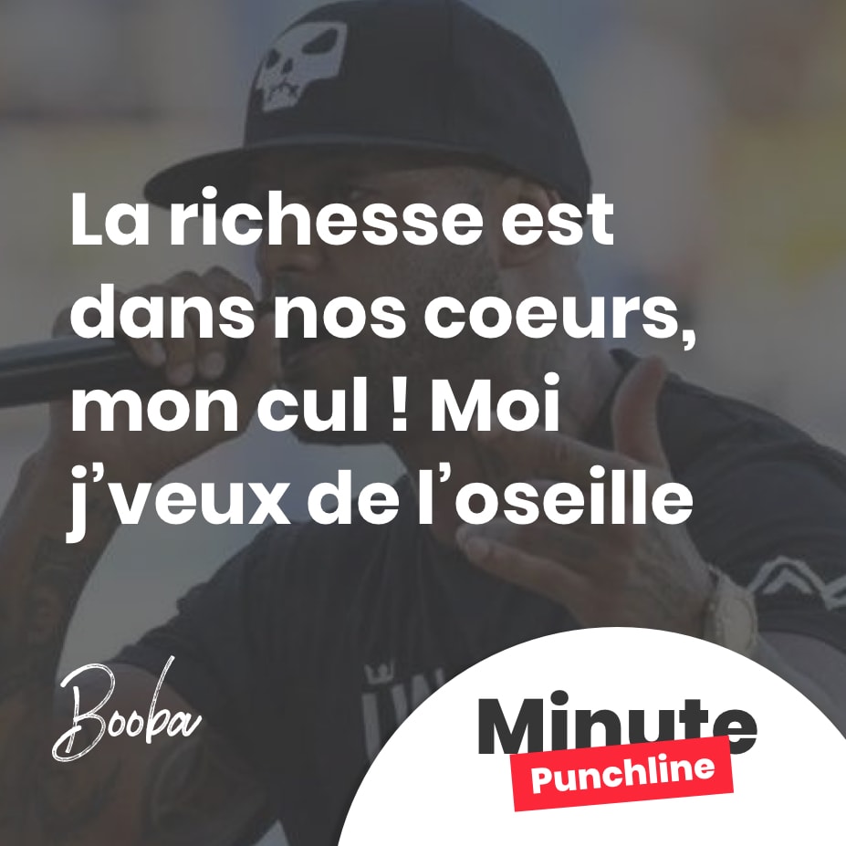 La richesse est dans nos coeurs, mon cul ! Moi j’veux de l’oseille