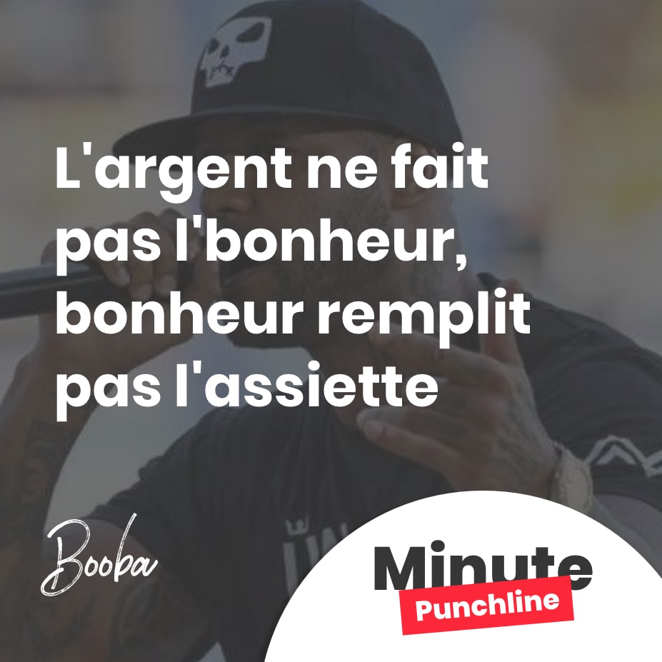 L’argent ne fait pas l’bonheur, bonheur remplit pas l’assiette