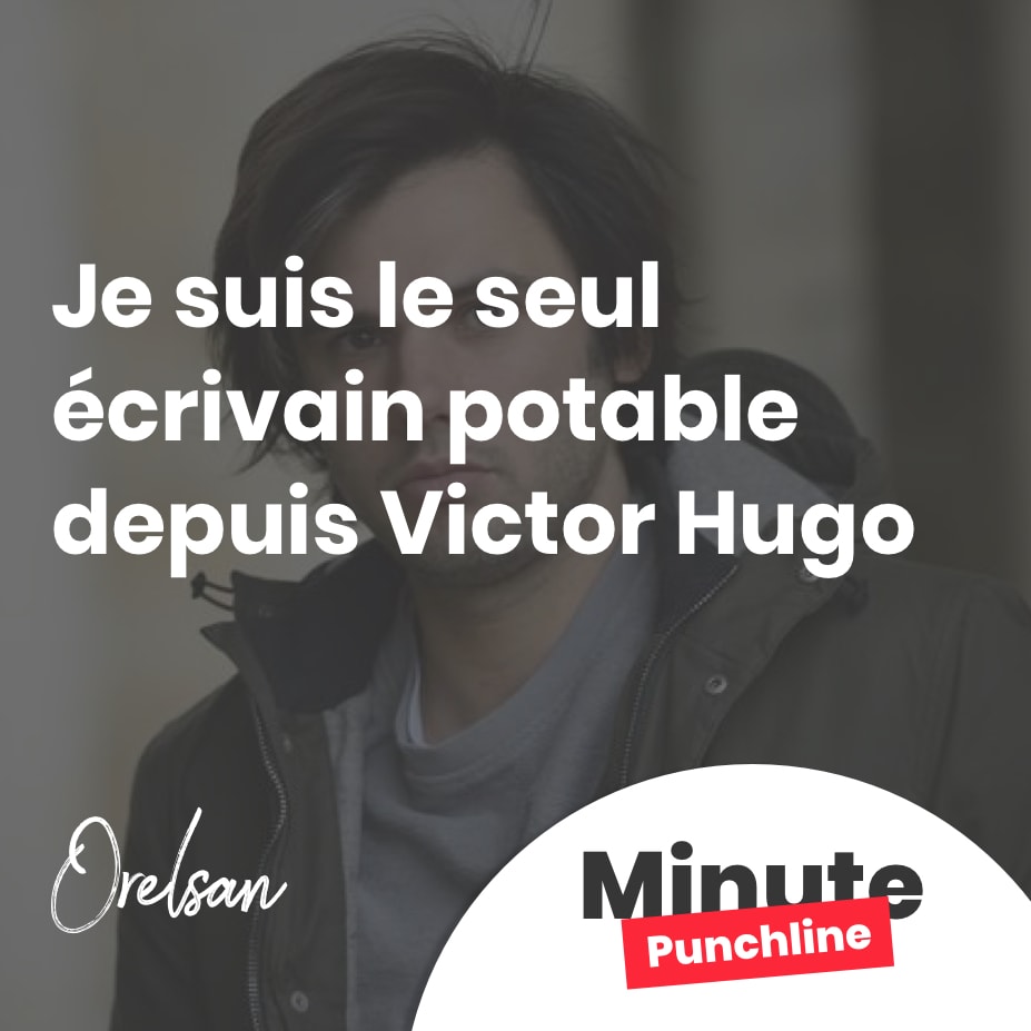 Je suis le seul écrivain potable depuis Victor Hugo
