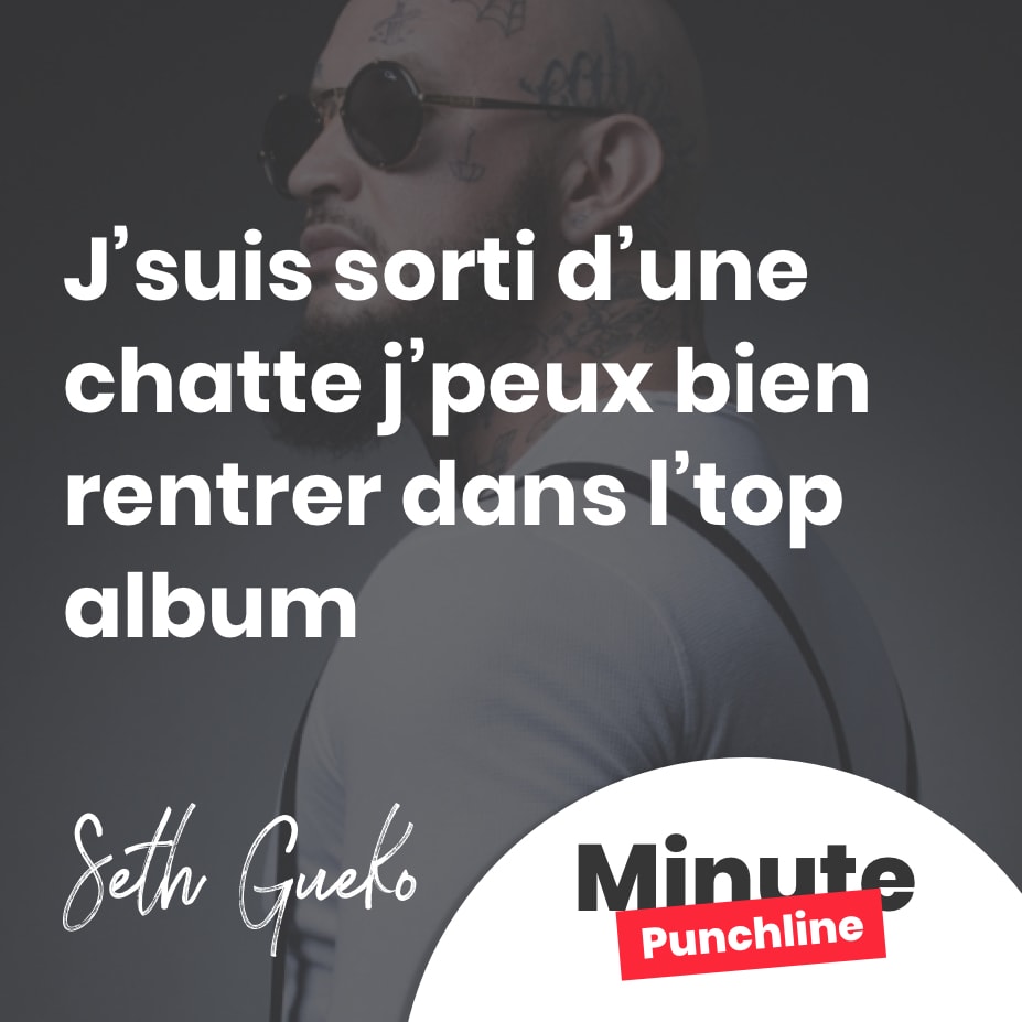 J’suis sorti d’une chatte j’peux bien rentrer dans l’top album