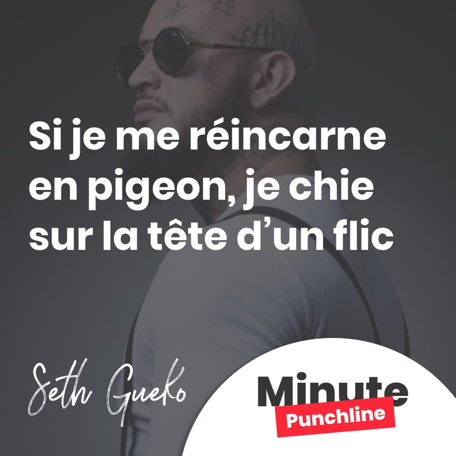 Si je me réincarne en pigeon, je chie sur la tête d’un flic