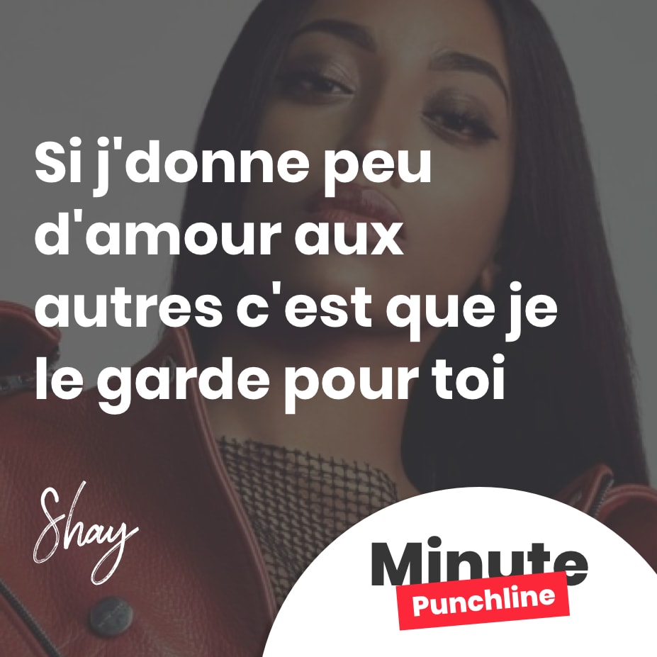 Si j’donne peu d’amour aux autres c’est que je le garde pour toi