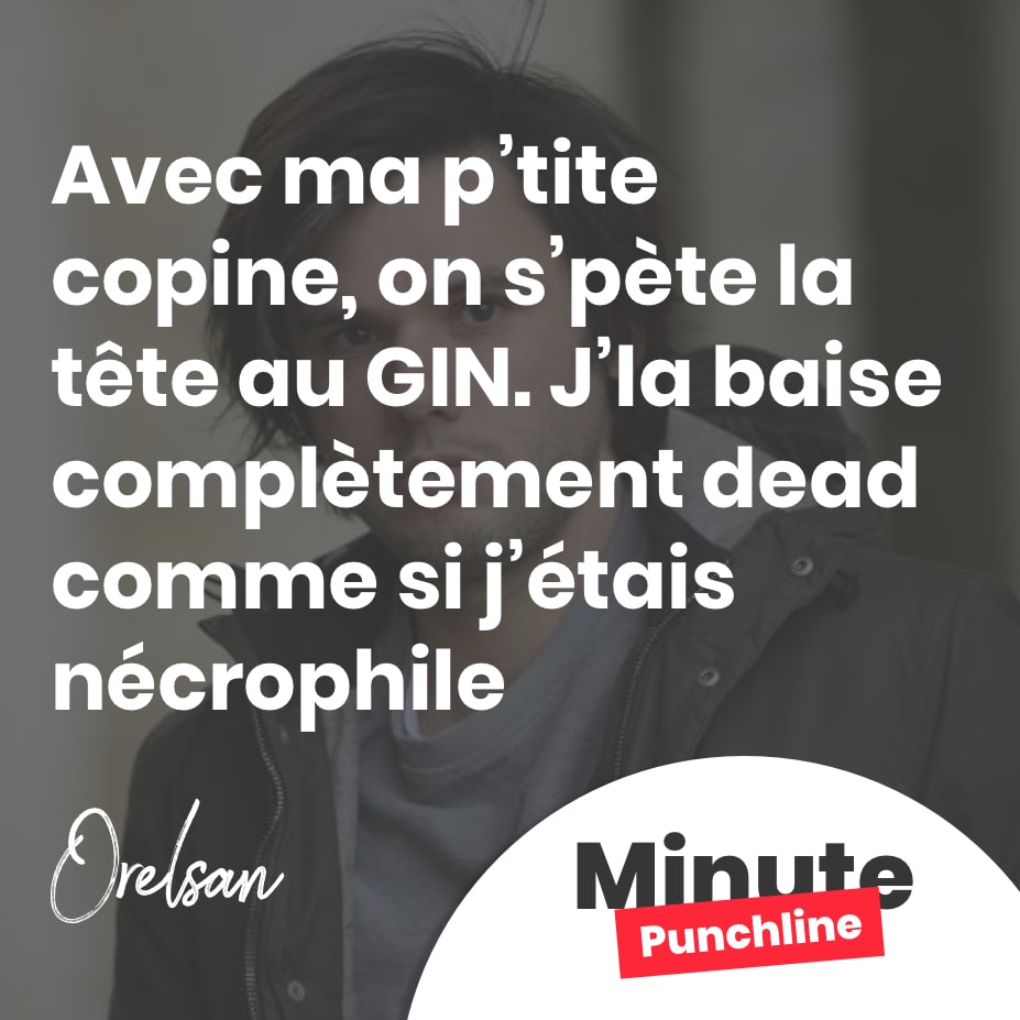 Avec ma p’tite copine, on s’pète la tête au GIN. J’la baise complètement dead comme si j’étais nécrophile