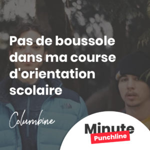 Pas de boussole dans ma course d'orientation scolaire