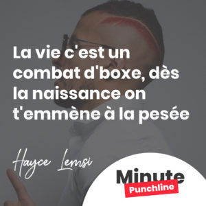 La vie c'est un combat d'boxe, mon bico dès la naissance on t'emmène à la pesée
