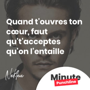 Quand t'ouvres ton cœur, faut qu't'acceptes qu'on l'entaille