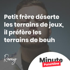 Petit frère déserte les terrains de jeux, il préfère les terrains de beuh