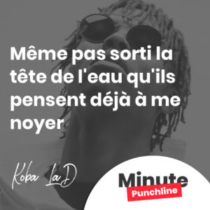 Même pas sorti la tête de l'eau qu'ils pensent déjà à me noyer