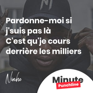 Pardonne-moi si j'suis pas là C'est qu'je cours derrière les milliers
