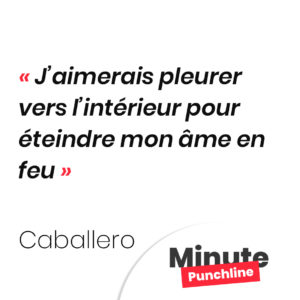 J’aimerais pleurer vers l’intérieur pour éteindre mon âme en feu