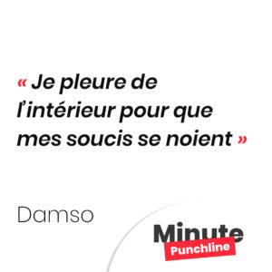 Je pleure de l’intérieur pour que mes soucis se noient