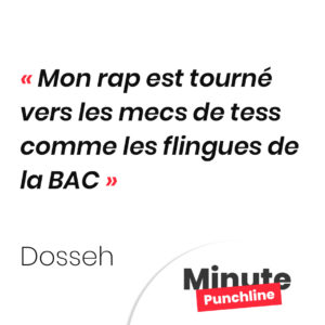 Mon rap est tourné vers les mecs de tess comme les flingues de la BAC