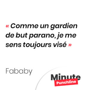 Comme un gardien de but parano, je me sens toujours visé