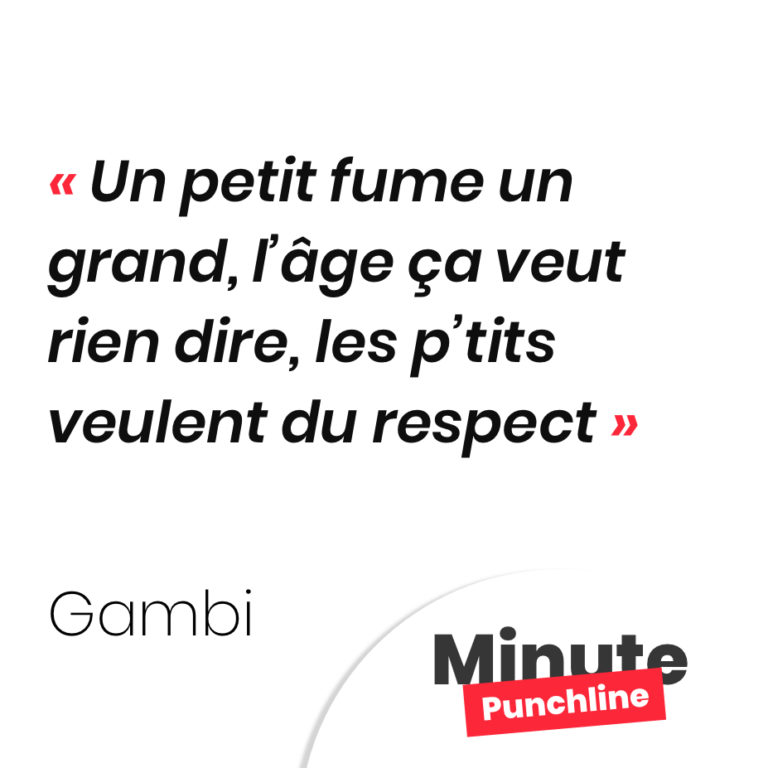 Un petit fume un grand, l’âge ça veut rien dire, les p’tits veulent du respect