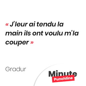 J’leur ai tendu la main ils ont voulu m’la couper