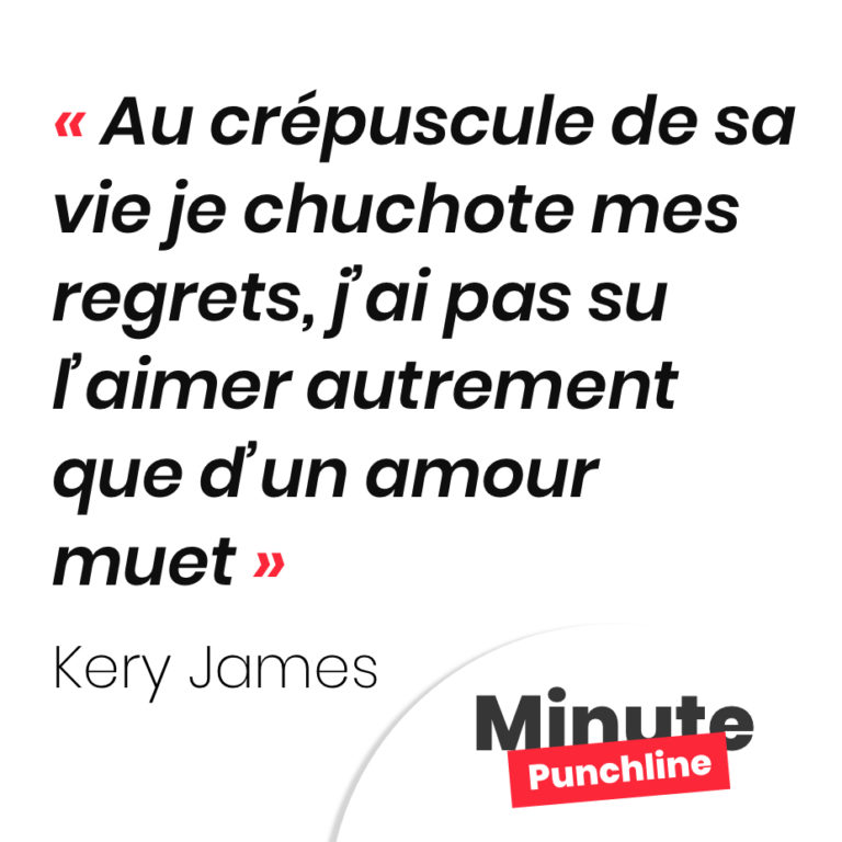 Au crépuscule de sa vie je chuchote mes regrets, j’ai pas su l’aimer autrement que d’un amour muet
