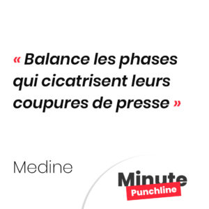 Balance les phases qui cicatrisent leurs coupures de presse