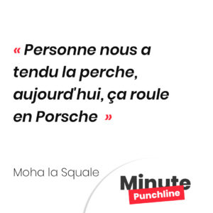 Personne nous a tendu la perche, aujourd'hui, ça roule en Porsche