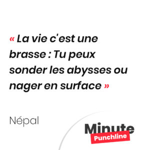 La vie c'est une brasse : Tu peux sonder les abysses ou nager en surface