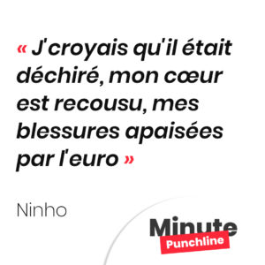 J'croyais qu'il était déchiré, mon cœur est recousu, mes blessures apaisées par l'euro