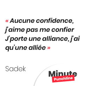 Aucune confidence, j’aime pas me confier J’porte une alliance, j’ai qu’une alliée
