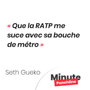 Que la RATP me suce avec sa bouche de métro