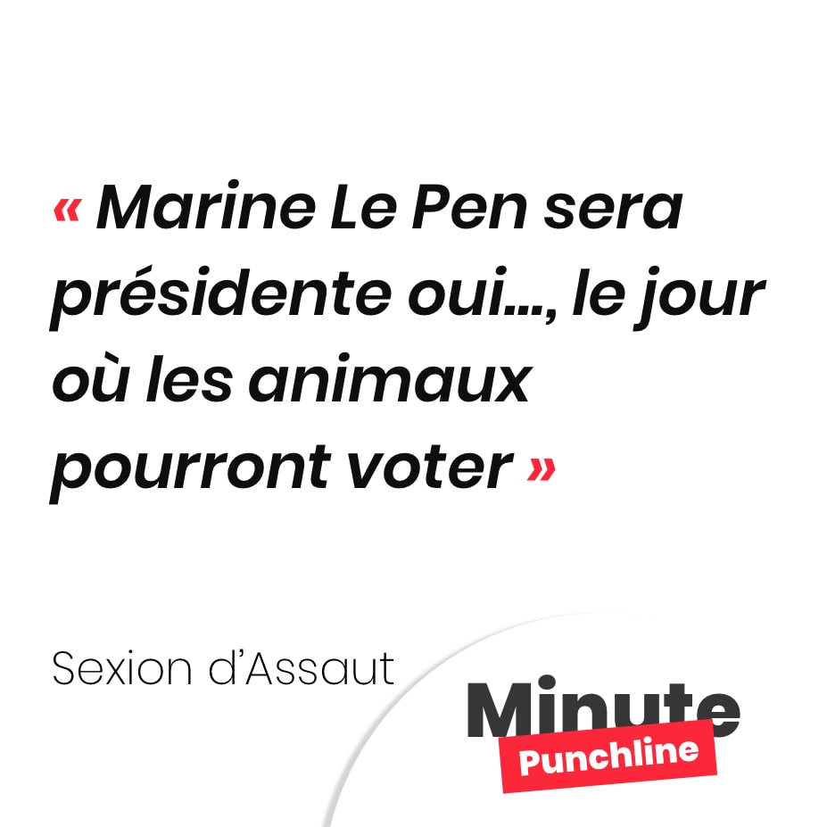 Marine Le Pen sera présidente oui…, le jour où les animaux pourront voter