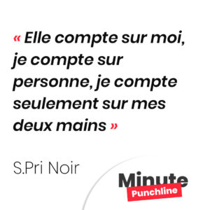 Elle compte sur moi, je compte sur personne Je compte seulement sur mes deux mains