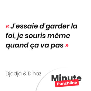 J'essaie d'garder la foi, je souris même quand ça va pas