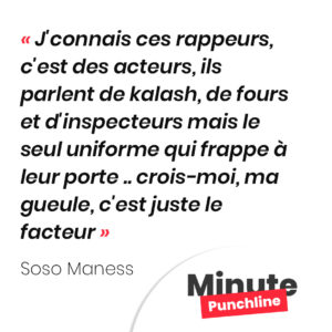 J'connais ces rappeurs, c'est des acteurs, ils parlent de kalash, de fours et d'inspecteurs mais le seul uniforme qui frappe à leur porte .. crois-moi, ma gueule, c'est juste le facteur