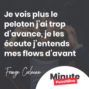 Je vois plus le peloton j’ai trop d’avance, je les écoute j’entends mes flows d’avant