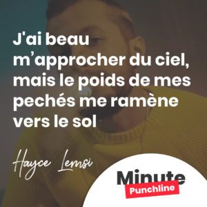 J'ai beau m’approcher du ciel, mais le poids de mes pechés me ramène vers le sol