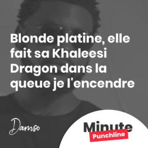 Blonde platine, elle fait sa Khaleesi Dragon dans la queue je l'encendre