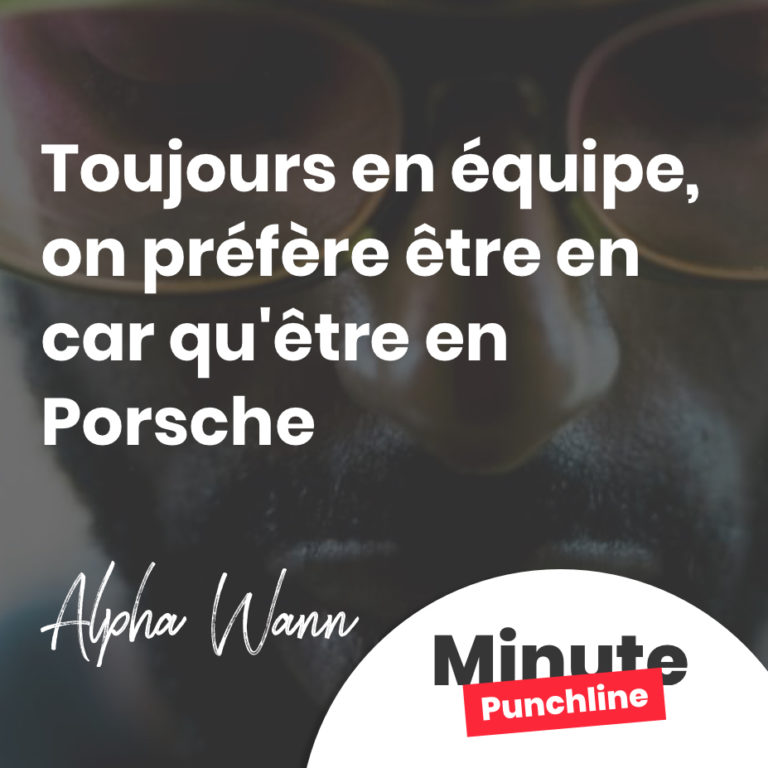 Toujours en équipe, on préfère être en car qu'être en Porsche