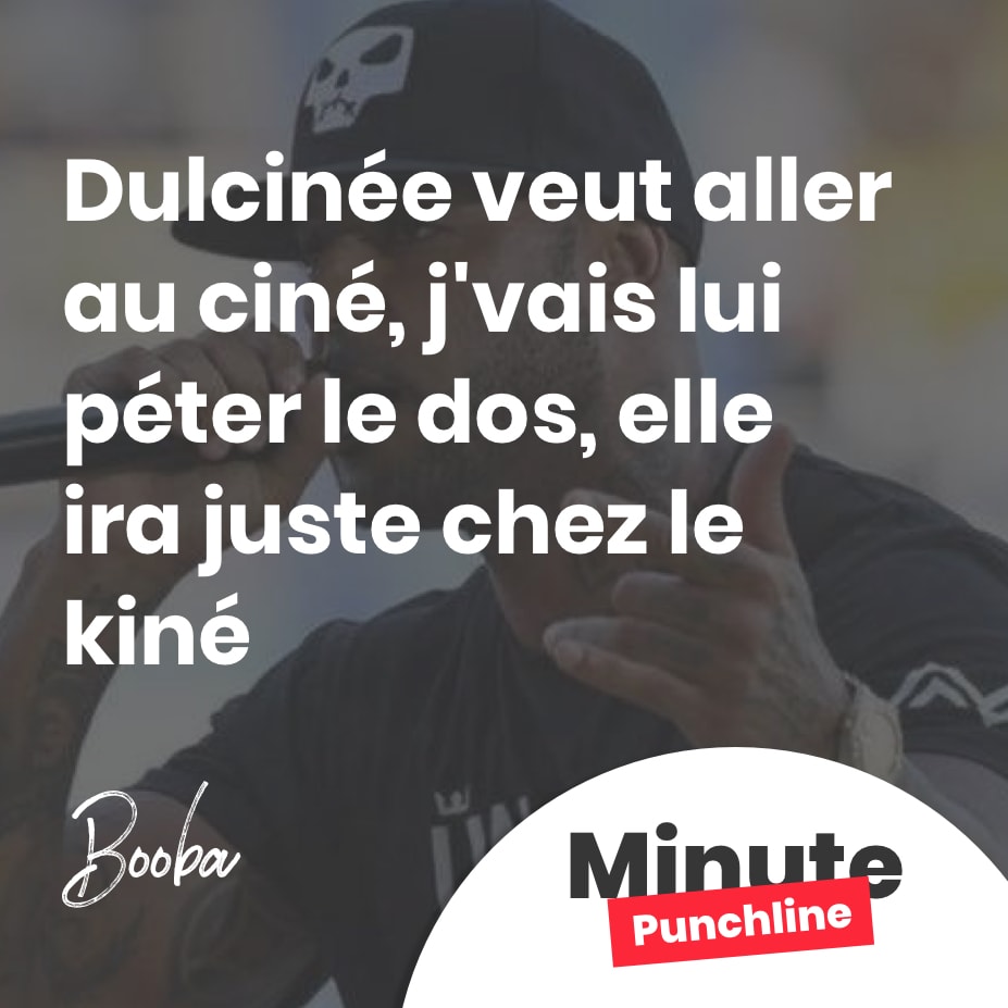 Dulcinée veut aller au ciné, j'vais lui péter le dos, elle ira juste chez le kiné