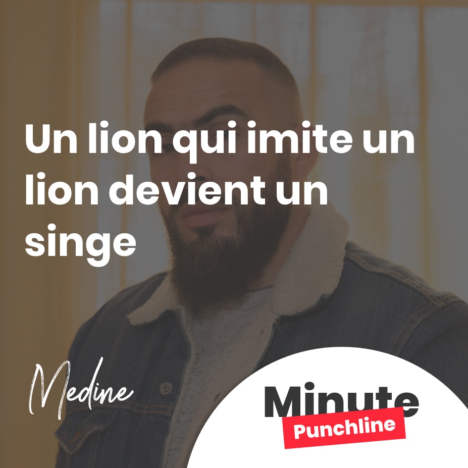 Un lion qui imite un lion devient un singe