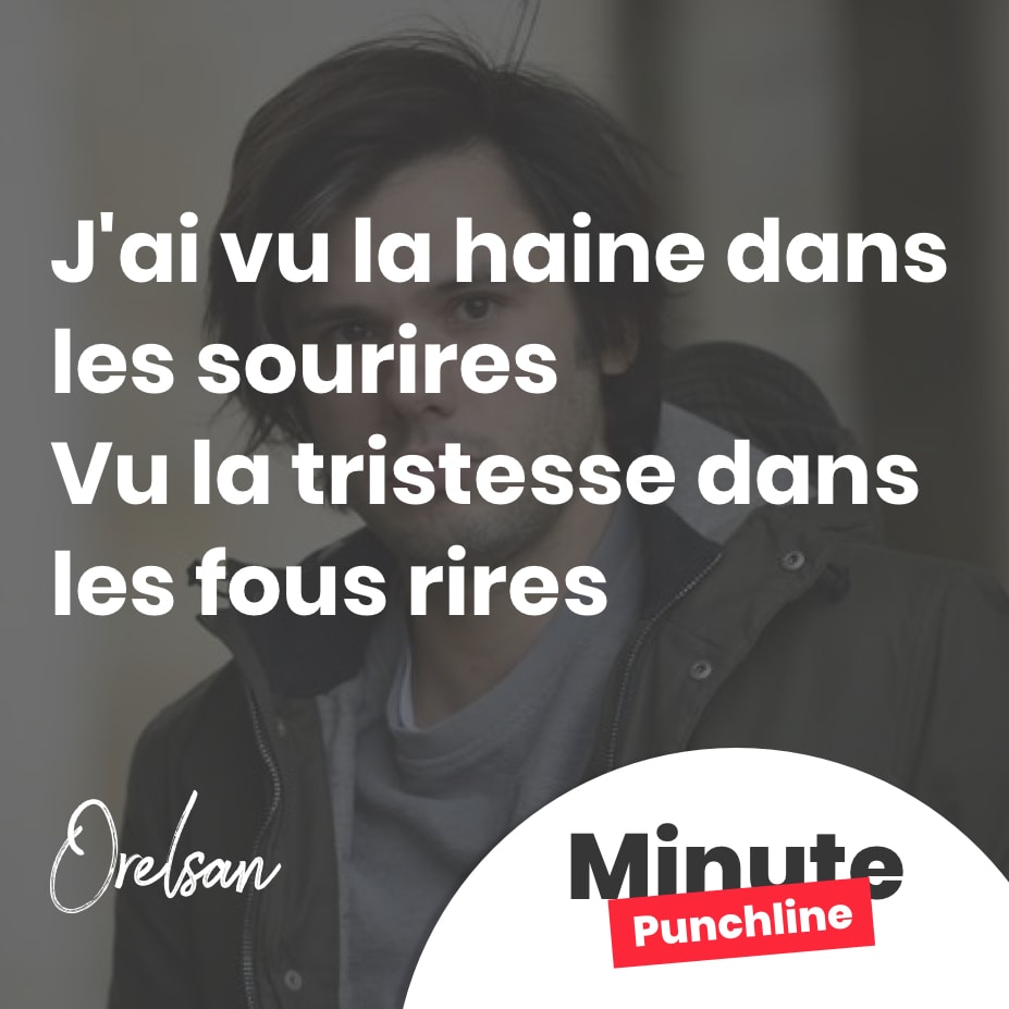 J'ai vu la haine dans les sourires Vu la tristesse dans les fous rires