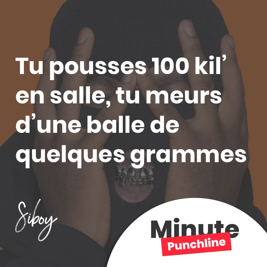 Tu pousses 100 kil’ en salle, tu meurs d’une balle de quelques grammes