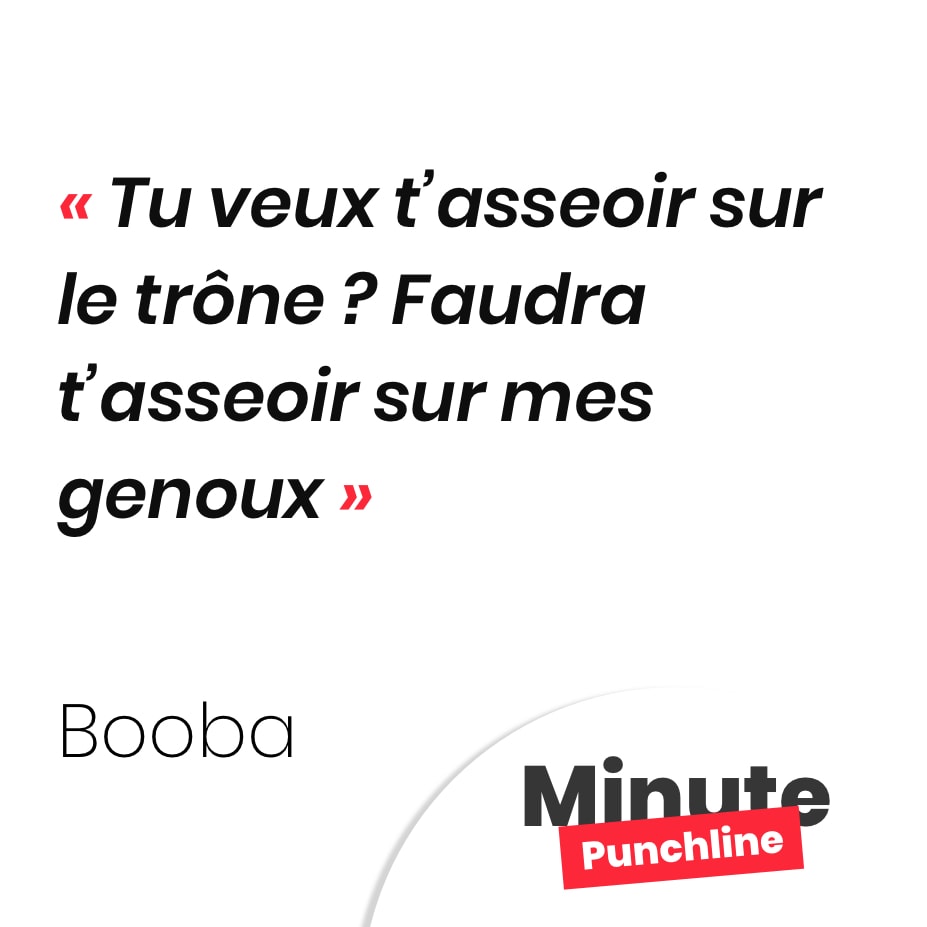 Tu veux t’asseoir sur le trône ? Faudra t’asseoir sur mes genoux