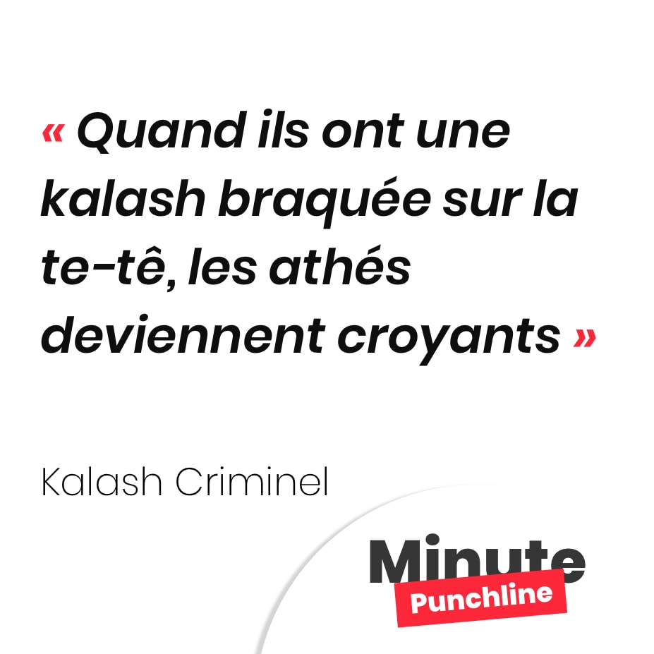 Quand ils ont une kalash braquée sur la te-tê, les athés deviennent croyants