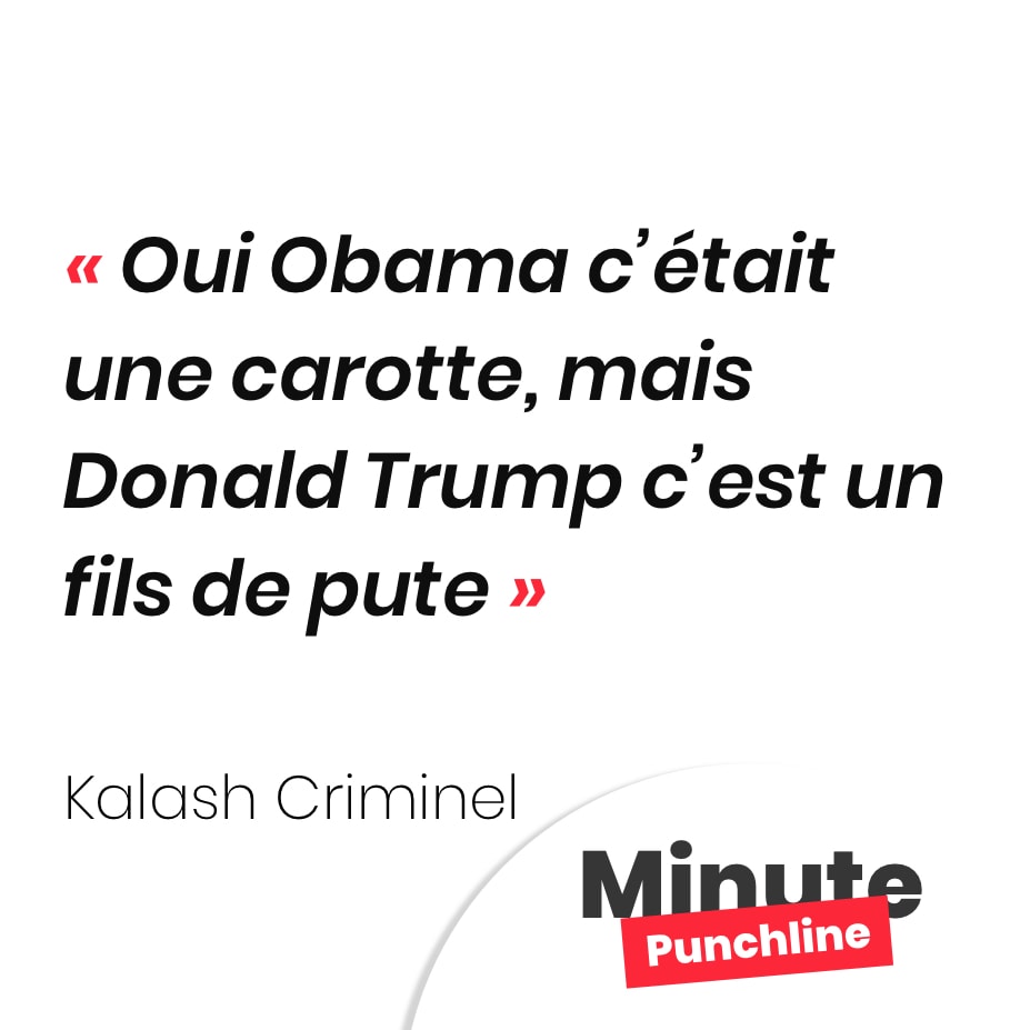 Oui Obama c’était une carotte, mais Donald Trump c’est un fils de pute