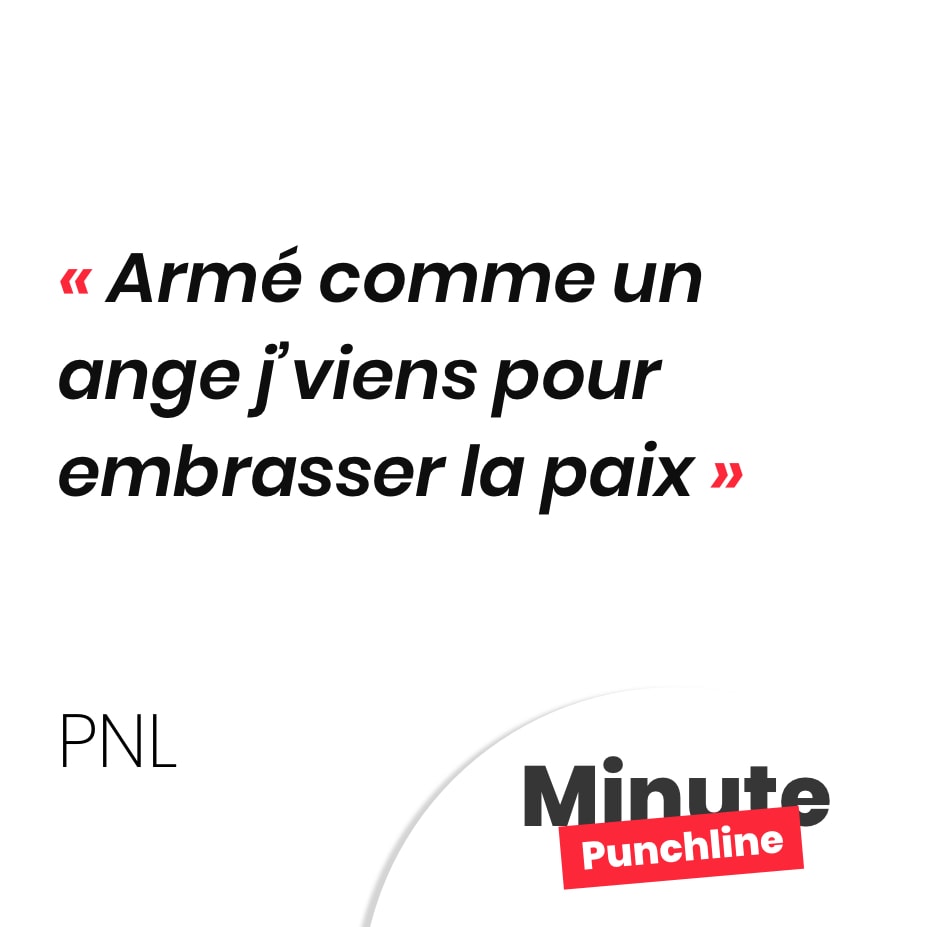 Armé comme un ange j’viens pour embrasser la paix