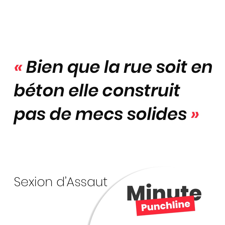 Bien que la rue soit en béton elle construit pas de mecs solides