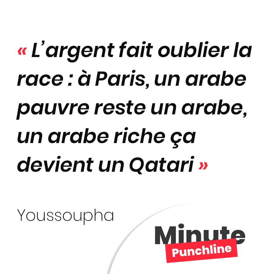 L’argent fait oublier la race : à Paris, un arabe pauvre reste un arabe, un arabe riche ça devient un Qatari