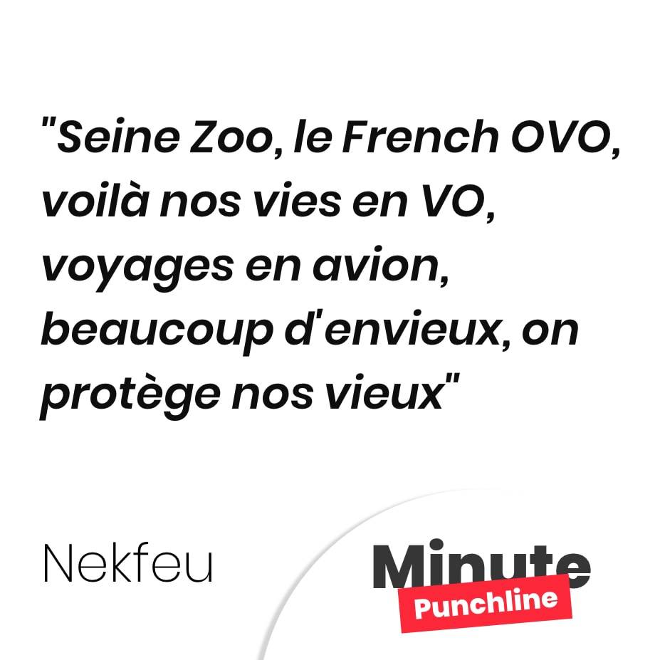 Seine Zoo, le French OVO, voilà nos vies en VO, voyages en avion, beaucoup d’envieux, on protège nos vieux