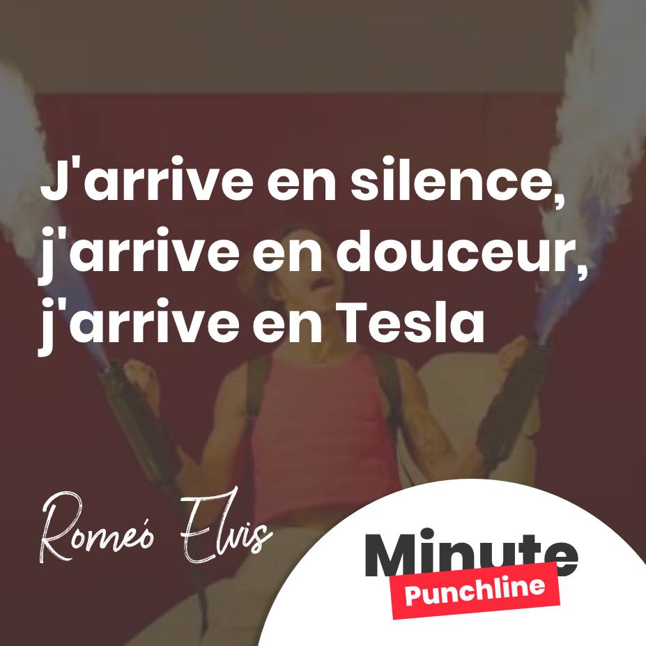 J'arrive en silence, j'arrive en douceur, j'arrive en Tesla